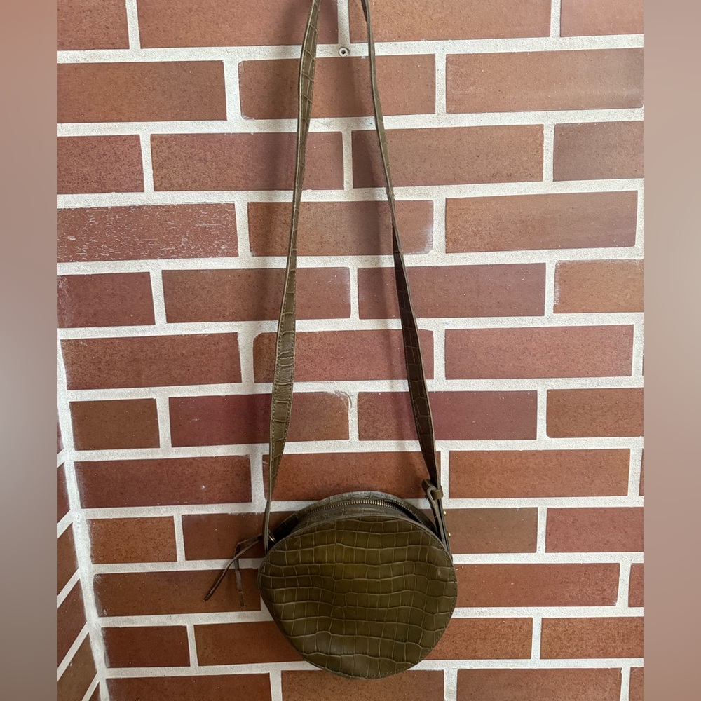 Madewell green circle crossbody
